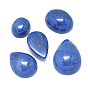 Natural Dumortierite Quartz Cabochons, Mixed Shapes