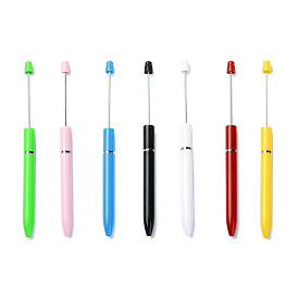 Plastic Beadable Pens, Ball-Point Pen, for DIY Personalized Pen