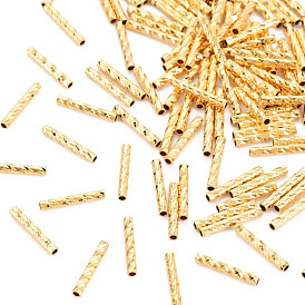 Rack Plating Brass Beads, Nickel Free, Tube