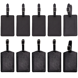 10шт. 2 стили кожаных багажных бирок, прямоугольные