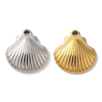 Ионное покрытие (ip) 304 подвески из нержавеющей стали, шарм в форме ракушки