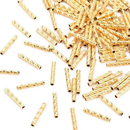 Rack Plating Brass Beads, Nickel Free, Tube