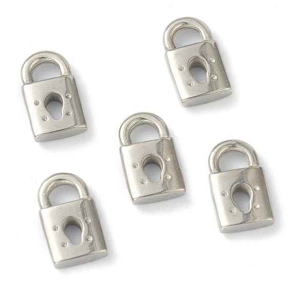 304 Stainless Steel Pendant Rhinestone Settings, Lock