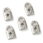 304 Stainless Steel Pendant Rhinestone Settings, Lock