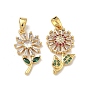 Латунные микро проложить кубического циркония подвески, 