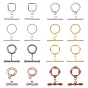 Brass Toggle Clasps, Mixed Shapes