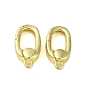 Brass Spring Gate Rings, Cadmium Free & Nickel Free & Lead Free, Oval