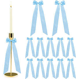 12шт. подвесная гирлянда из полиэстеровых бантиков, подсвечник для свадебного торжества