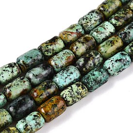 Natural African Turquoise(Jasper) Beads Strands, Column