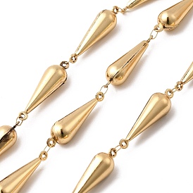 304 Цепи из нержавеющей стали с каплевидными звеньями, пайки, стойки покрытие, с катушкой