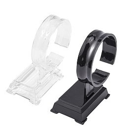 Plastic Bracelet Displays, C Type Single Watch/Bracelet Display Stand, 94x60x40mm