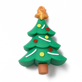 PVC Plastic Big Pendants, Christmas Tree