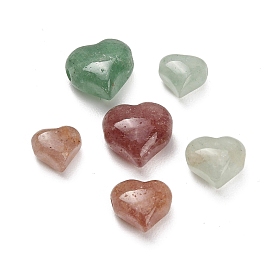 Natural Strawberry Quartz Beads, Heart