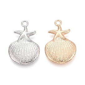 Стойки подвески обшивки сплава, Подвески в форме морских звезд и ракушек