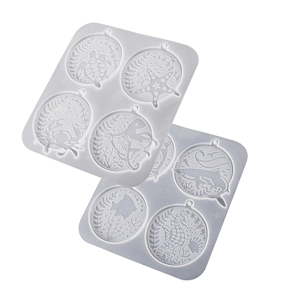 Силиконовая форма для подвески в виде черепахи, дельфина, морской звезды и морского конька, формы для литья смолы, для уф-смолы, изготовление изделий из эпоксидной смолы