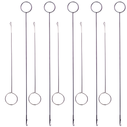 Stainless Steel Sewing Loop Turner Hook, with Latch, for Fabric Straps, Handmade Sewing Tools DIY Knitting Accessories