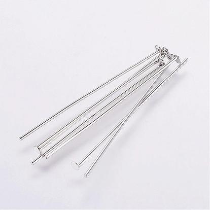 Rack Plating Brass Flat Head Pins, Long-Lasting Plated, Electroplated