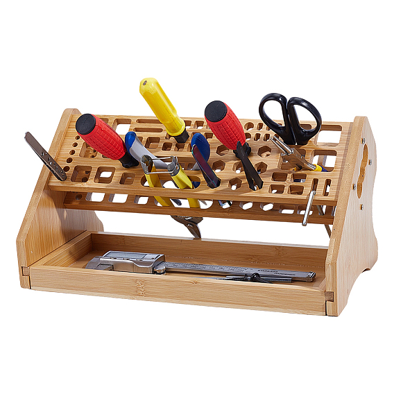 Бамбуковая подставка для ручек, прямоугольные