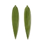 Opaque Resin Pendants, Bamboo Leaf