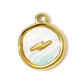 304 корпус из нержавеющей стали, плоский круглый, с подвесками в виде молний, ионное покрытие (ip)