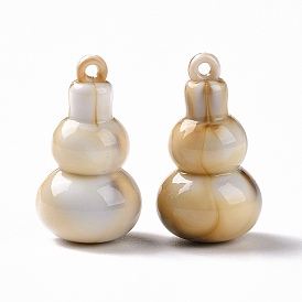 Acrylic Pendants, Imitation Gemstone Style, Gourd Charms