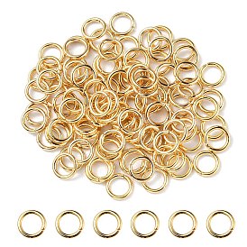 304 Anneaux en acier inoxydable, Anneaux ouverts, rond, connecteurs métalliques pour la fabrication de bijoux et accessoires de porte-clés