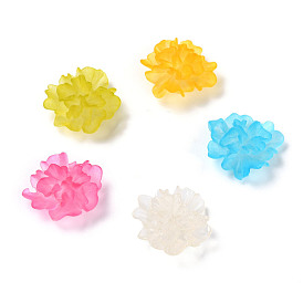 Transparent Resin Cabochons, DIY for Mobile Phone Decoration & Bobby Pin Accessories, Flower
