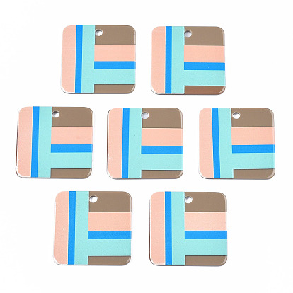 Акриловые подвески, 3 d распечатано, 3 d распечатано, квадратный