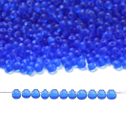 MIYUKI 3.4mm Drop Beads, Japanese Seed Beads, Matte Transparent Colours