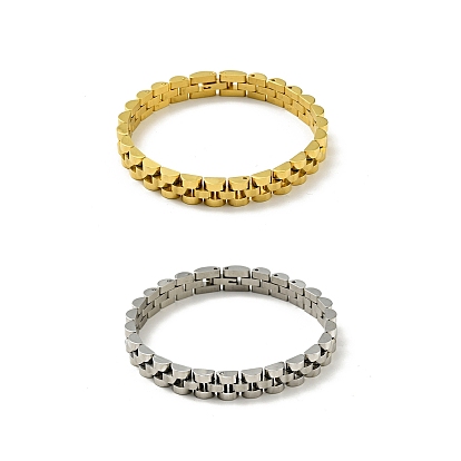 304 браслет-цепочка из нержавеющей стали с толстыми звеньями, браслет-цепочка для часов для мужчин и женщин, ионное покрытие (ip)