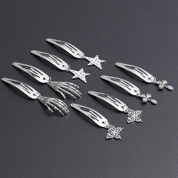 Застежка-молния из сплава, аксессуары для волос для женщин и девочек