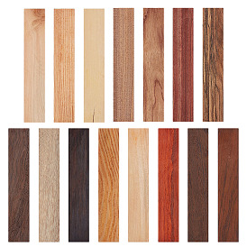 15 шт. 15 цветные деревянные заготовки для гравировки своими руками, прямоугольные