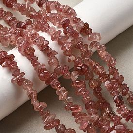 Природного кварца клубники нитей бисера, чип