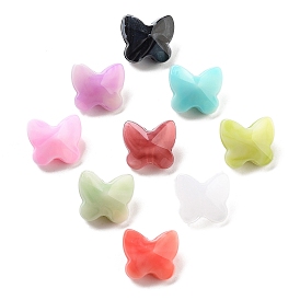 Acrylic Beads, Butterfly, Imitation Gemstone