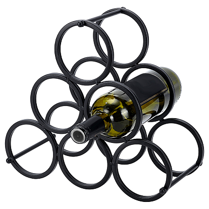 Железная настольная винная полка, 6 Подставка для винных бутылок на прилавок