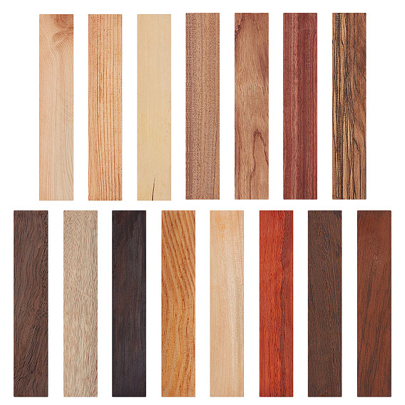 15 шт. 15 цветные деревянные заготовки для гравировки своими руками, прямоугольные