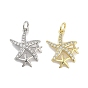 Подвески из латуни с покрытием из прозрачного кубического циркония, с целью перехода в кольце, долговечный, без свинца и без кадмия, морская звезда