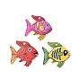 Подвески из эмали и сплава, очарование рыбы, золотой свет
