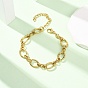 304 женские браслеты-цепочки с овальными звеньями из нержавеющей стали