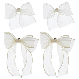 4 шт. 2 стили полиэстеровые банты для пряжек для обуви