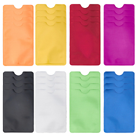 32 шт. 8 цветные держатели для удостоверений личности из алюминия и пластика, держатель банковской карты, прямоугольные