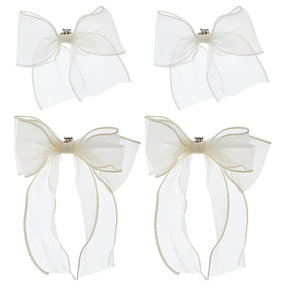 4 шт. 2 стили полиэстеровые банты для пряжек для обуви