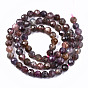 Natural Ruby Beads Strands, Faceted, Round