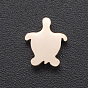 201 Stainless Steel Charms, for Simple Necklaces Making, Stamping Blank Tag, Laser Cut, Tortoise