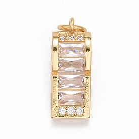 Подвески из латуни с покрытием из прозрачного кубического циркония, без кадмия, без никеля и без свинца, долговечный, свистеть