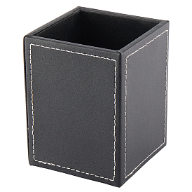 Держатели для ручек из искусственной кожи, контейнеры для карандашей, прямоугольные