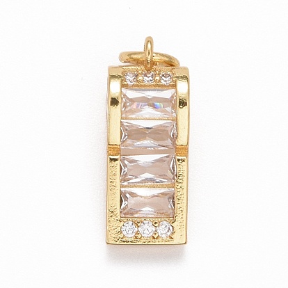 Подвески из латуни с покрытием из прозрачного кубического циркония, без кадмия, без никеля и без свинца, долговечный, свистеть