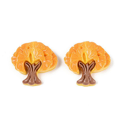 Непрозрачная смола декодирует кабошоны, дерево гинкго