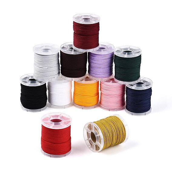 25м нейлоновый шнур с китайским узлом, для изготовления ювелирных изделий, круглые