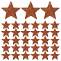 60Pcs Iron Pendants, Rusting, Star